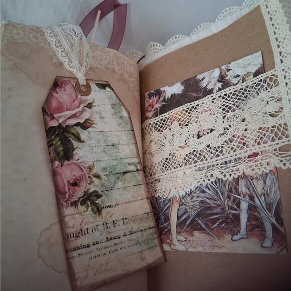 Victorian Junk Journal Scrapbook
w/ Cards, Bookmarks, Die Cuts & Nostalgia - Picture 14 of 16